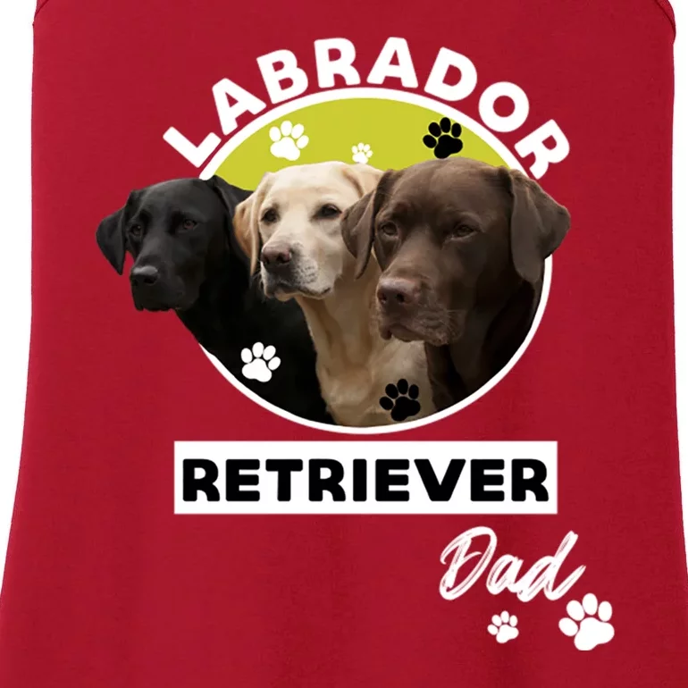 Labrador Retriever Dog Dad Ladies Essential Tank