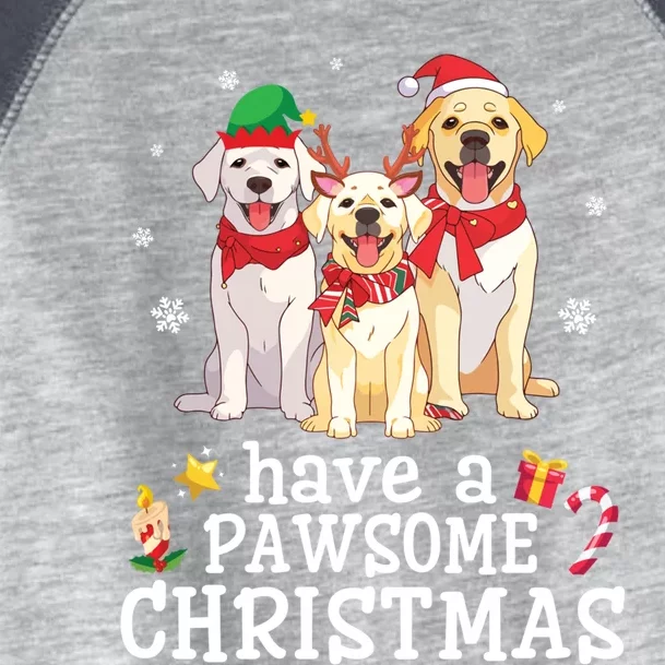 Labrador Retriever Dogs Merry Day Have A Pawsome Christmas Gift Toddler Fine Jersey T-Shirt