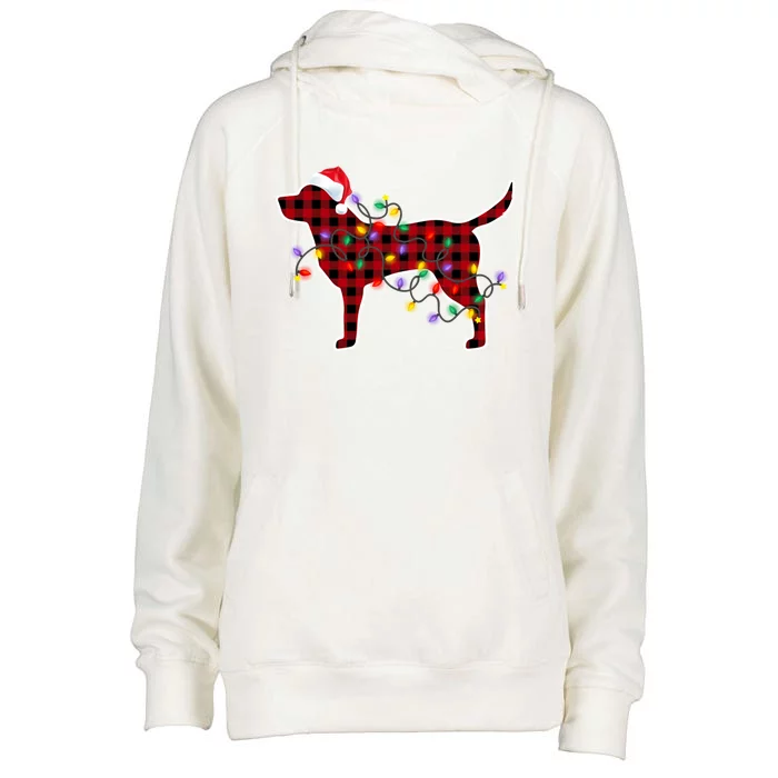 Labrador Retriever Dog Christmas Pajamas Xmas Gift Womens Funnel Neck Pullover Hood