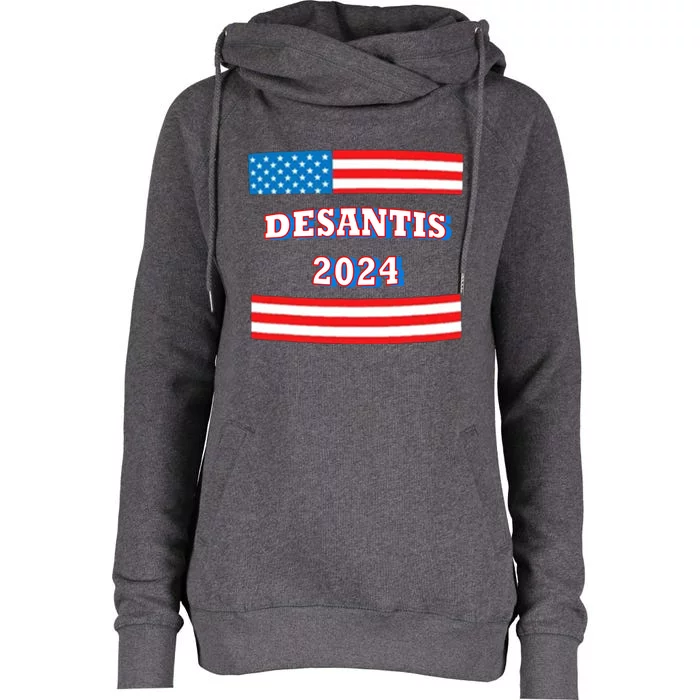 LCEMCOLDAE Ron Desantis For President 2024 Womens Funnel Neck Pullover Hood