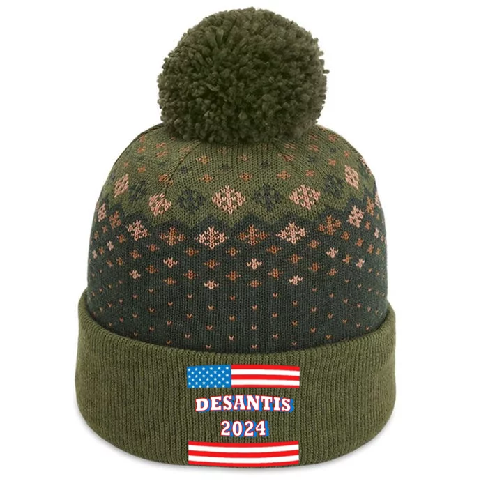 LCEMCOLDAE Ron Desantis For President 2024 The Baniff Cuffed Pom Beanie