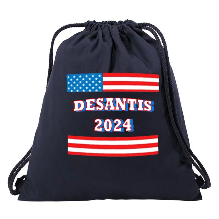 LCEMCOLDAE Ron Desantis For President 2024 Drawstring Bag