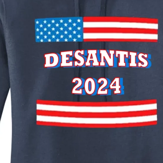 LCEMCOLDAE Ron Desantis For President 2024 Women's Pullover Hoodie