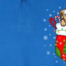 Labrador Retriever Dog In Christmas Socks Santa Xmas Meaningful Gift Softstyle Adult Sport Polo