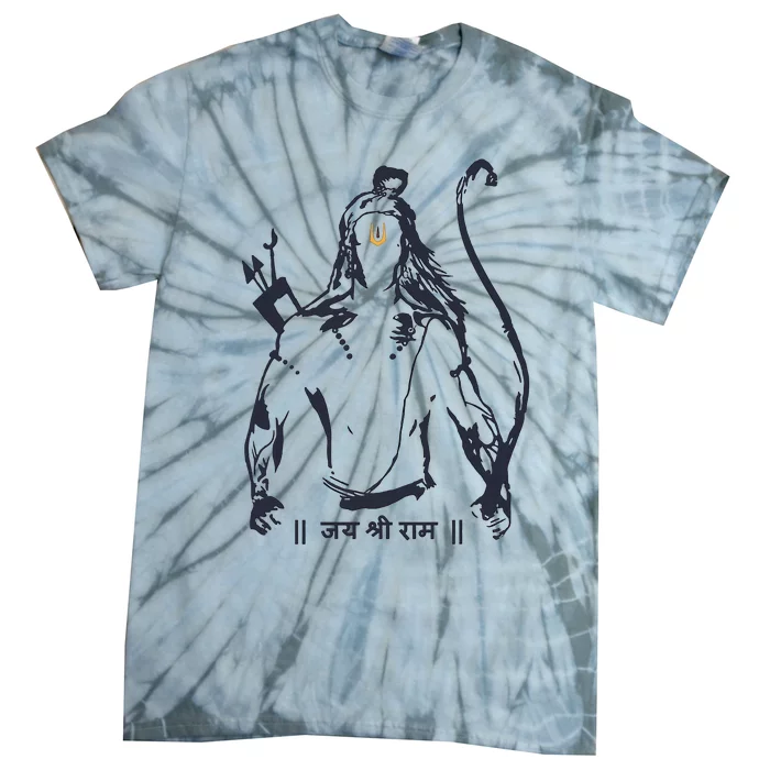 Lord Rama Diwali God For Indian Hindus Jai Shree Ram Tie-Dye T-Shirt