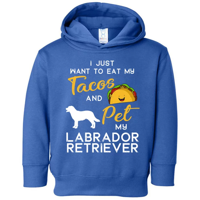 Labrador Retriever Dog Tacos Lover Owner Xmas Birthday Gift Toddler Hoodie