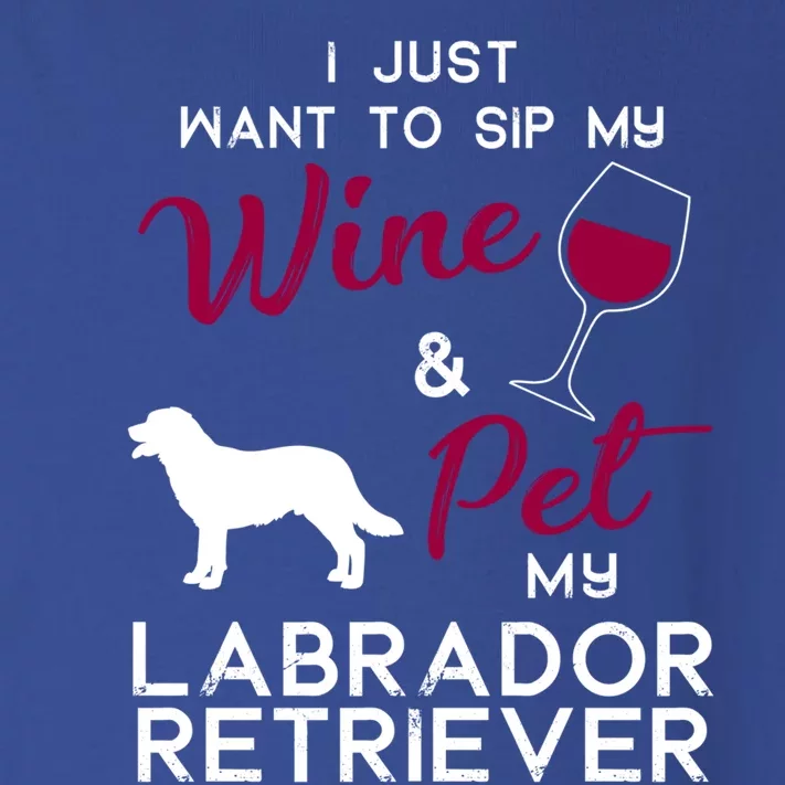 Labrador Retriever Dog Wine Lover Owner Xmas Birthday Gift Funny Gift Toddler Long Sleeve Shirt