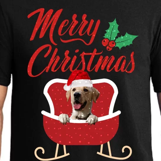 Labrador Retriever Dog Merry Christmas Design For The Holiday Season! Pajama Set