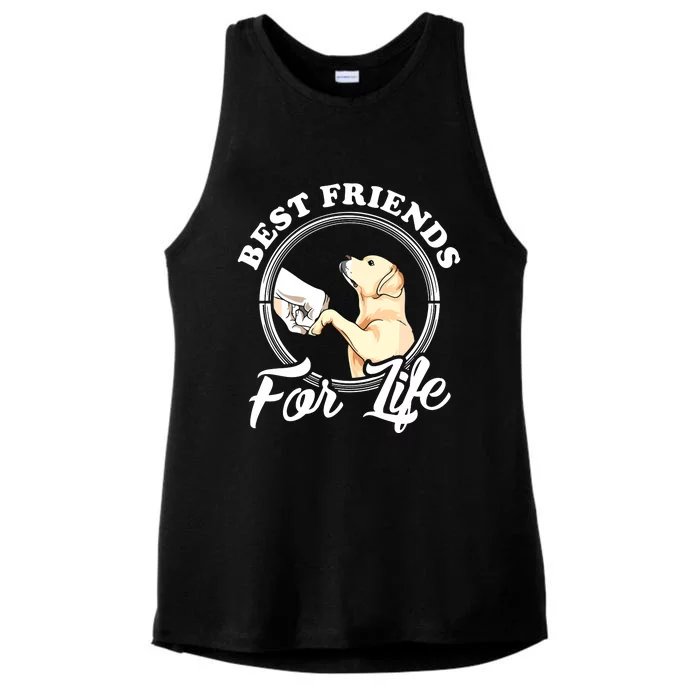 Labrador Retriever Design Funny Labrador Lovers Ladies Tri-Blend Wicking Tank