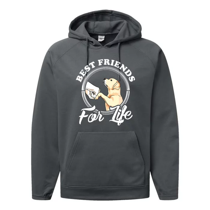 Labrador Retriever Design Funny Labrador Lovers Performance Fleece Hoodie