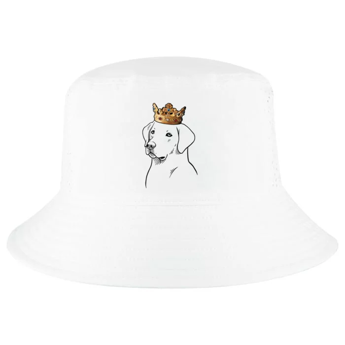 Labrador Retriever Dog Wearing Crown Cool Comfort Performance Bucket Hat