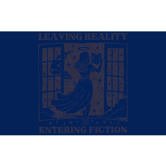 Leaving Reality Entering Fiction Bumper Sticker