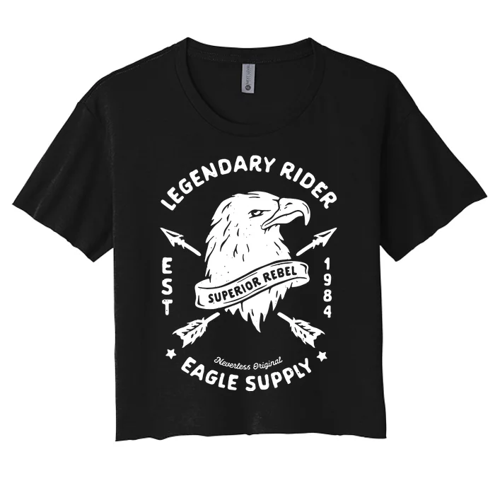 Legendary Rider Eagle Supply Women's Crop Top Tee