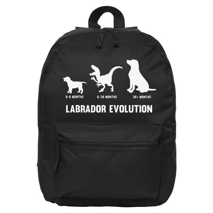 Labrador Retriever Evolution Design for a Labrador Owner 16 in Basic Backpack