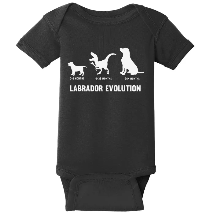 Labrador Retriever Evolution Design for a Labrador Owner Baby Bodysuit