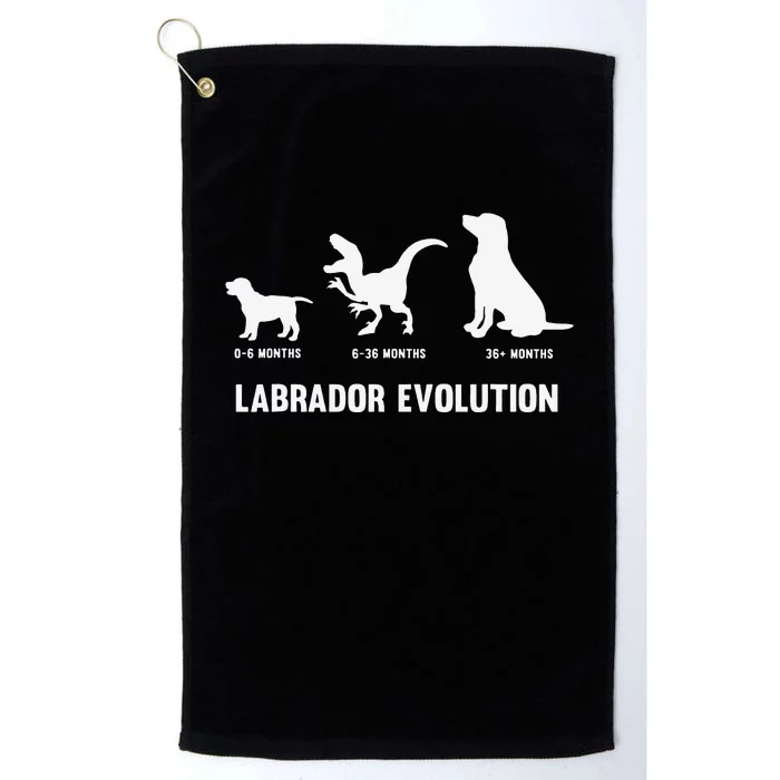 Labrador Retriever Evolution Design for a Labrador Owner Platinum Collection Golf Towel