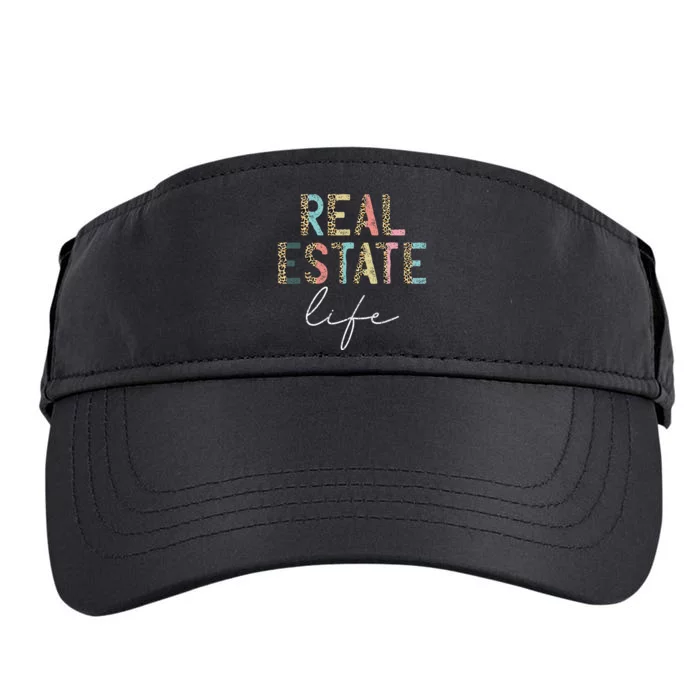 Leopard Real Estate Life Agent Realtor Investor Home Broker Adult Drive Performance Visor