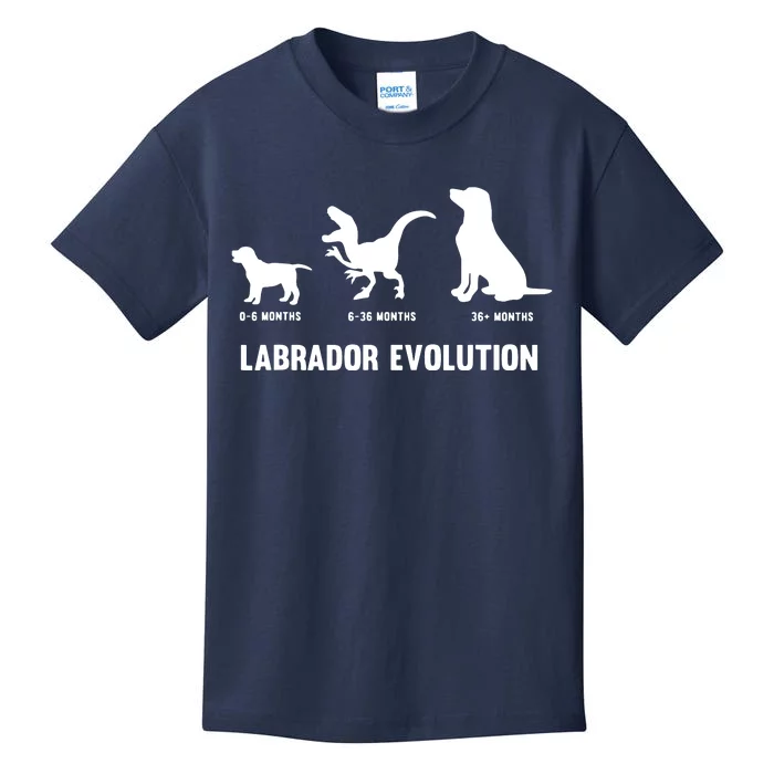 Labrador Retriever Evolution Design For A Labrador Owner Kids T-Shirt