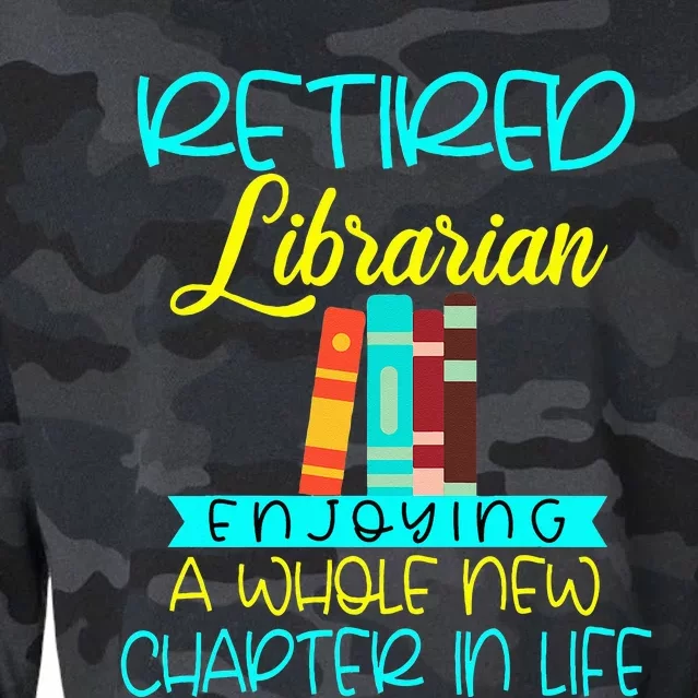 Librarian Retirement Funny Retired Mom Grandma Library Cropped Pullover Crew