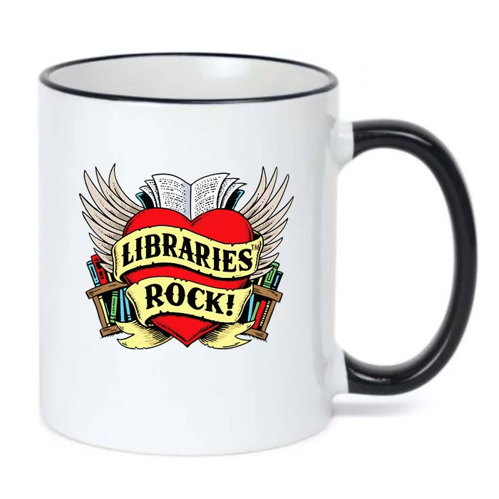 Libraries Rock Funny Librarian Gift Black Color Changing Mug