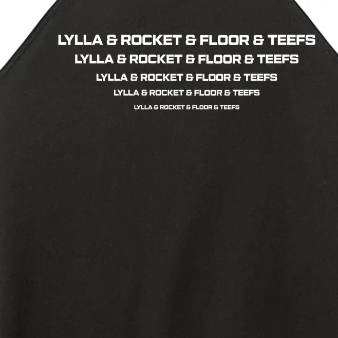 Lylla & Rocket & Floor & Teefs Funny Birthday Quote Women’s Perfect Tri Rocker Tank