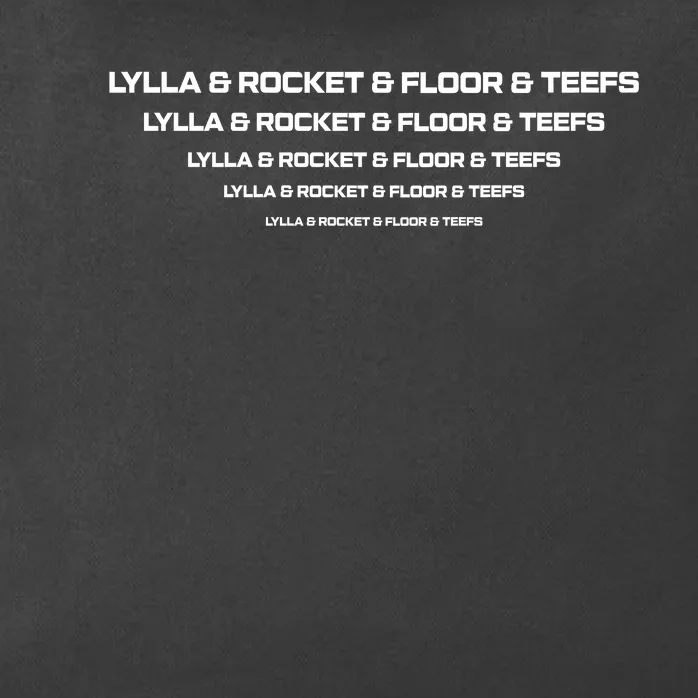 Lylla & Rocket & Floor & Teefs Funny Birthday Quote Zip Tote Bag