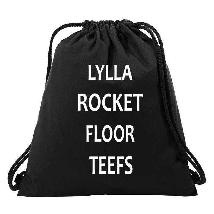 LYLLA ROCKET FLOOR TEEFS Drawstring Bag