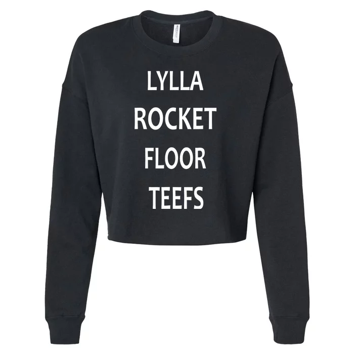 LYLLA ROCKET FLOOR TEEFS Cropped Pullover Crew