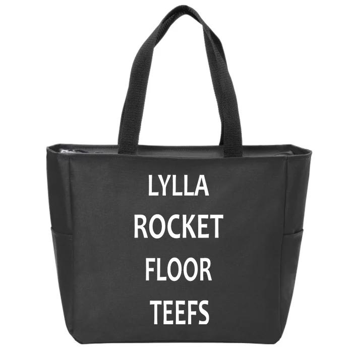 LYLLA ROCKET FLOOR TEEFS Zip Tote Bag