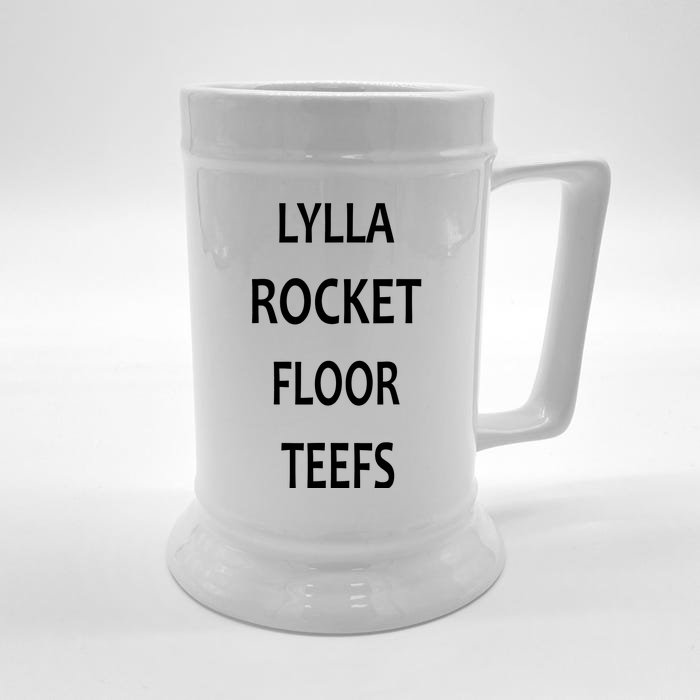 LYLLA ROCKET FLOOR TEEFS Front & Back Beer Stein