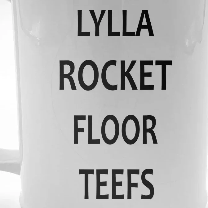 LYLLA ROCKET FLOOR TEEFS Front & Back Beer Stein