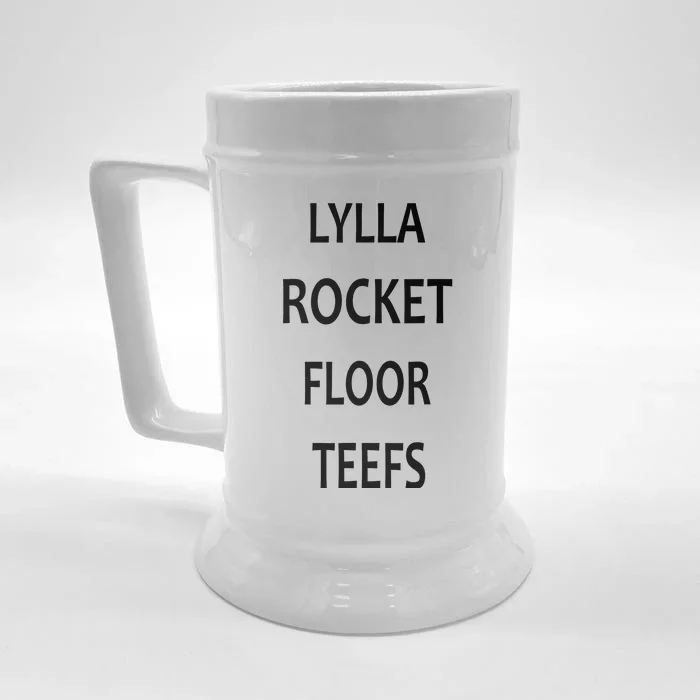 LYLLA ROCKET FLOOR TEEFS Front & Back Beer Stein