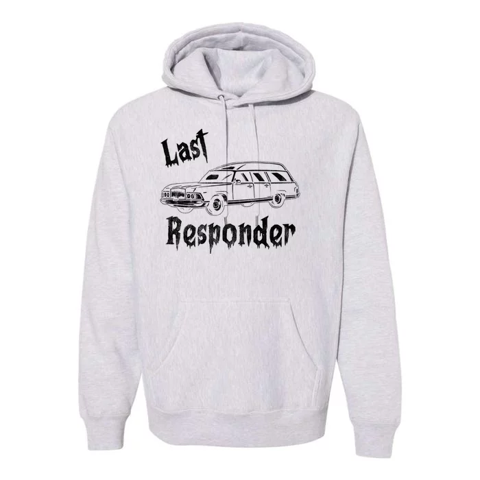 Last Responder Funny Old Classic Car Premium Hoodie