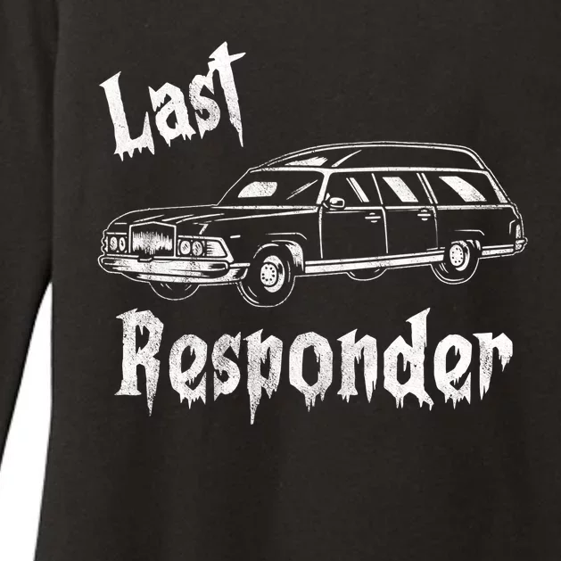 Last Responder Funny Old Classic Car Womens CVC Long Sleeve Shirt