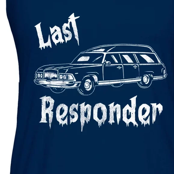 Last Responder Funny Old Classic Car Ladies Essential Flowy Tank