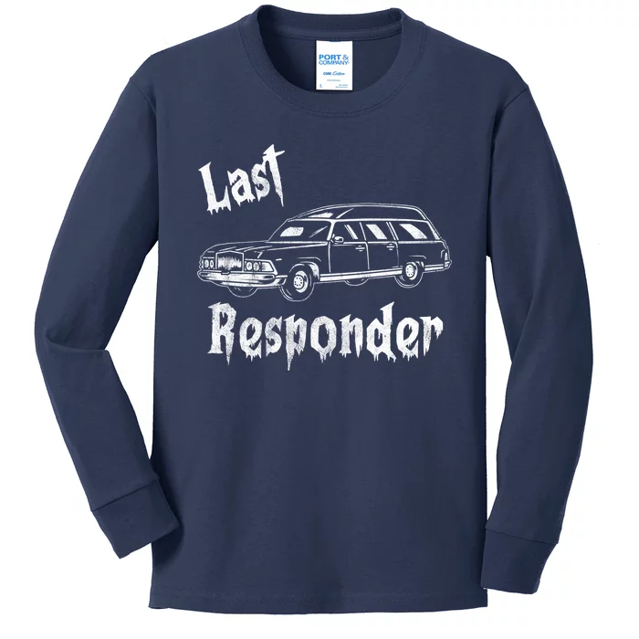 Last Responder Funny Old Classic Car Kids Long Sleeve Shirt