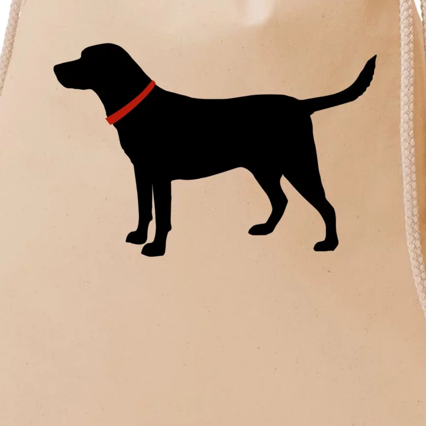 Labrador Retriever Funny Gift Black Lab Lover Drawstring Bag