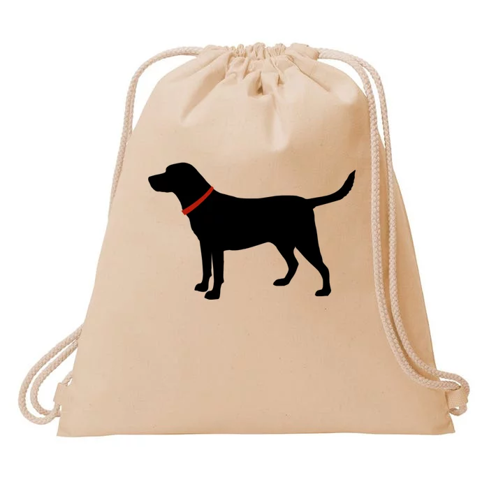 Labrador Retriever Funny Gift Black Lab Lover Drawstring Bag