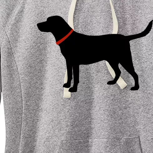 Labrador Retriever Funny Gift Black Lab Lover Women's Fleece Hoodie