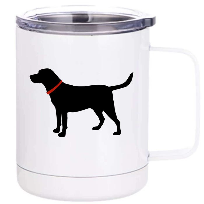 Labrador Retriever Funny Gift Black Lab Lover Front & Back 12oz Stainless Steel Tumbler Cup