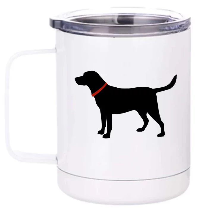 Labrador Retriever Funny Gift Black Lab Lover Front & Back 12oz Stainless Steel Tumbler Cup