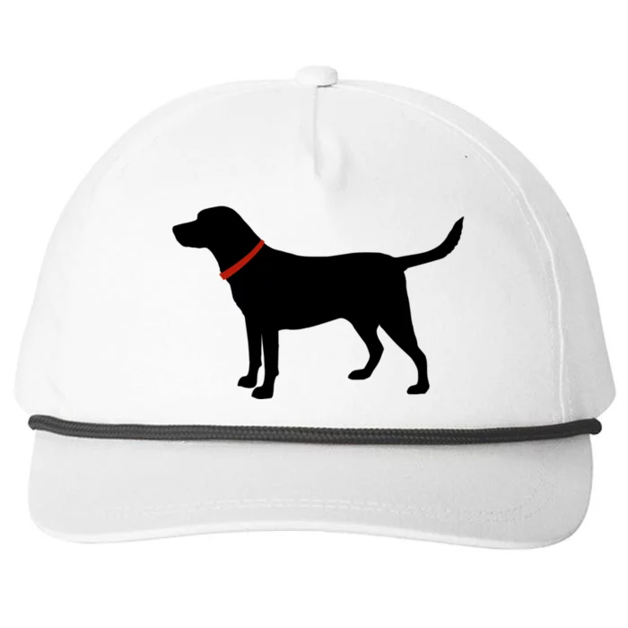 Labrador Retriever Funny Gift Black Lab Lover Snapback Five-Panel Rope Hat