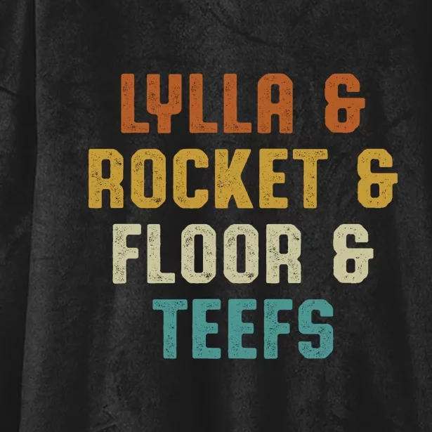 LYLLA & ROCKET & FLOOR & TEEFS Hooded Wearable Blanket