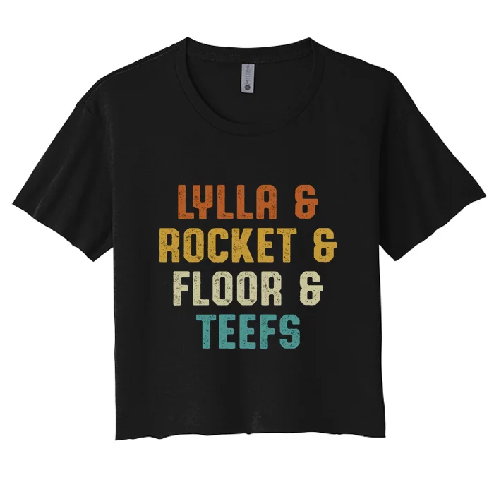 LYLLA & ROCKET & FLOOR & TEEFS Women's Crop Top Tee