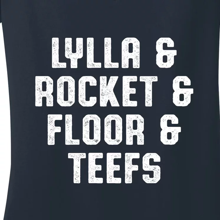 LYLLA & ROCKET & FLOOR & TEEFS Women's V-Neck T-Shirt