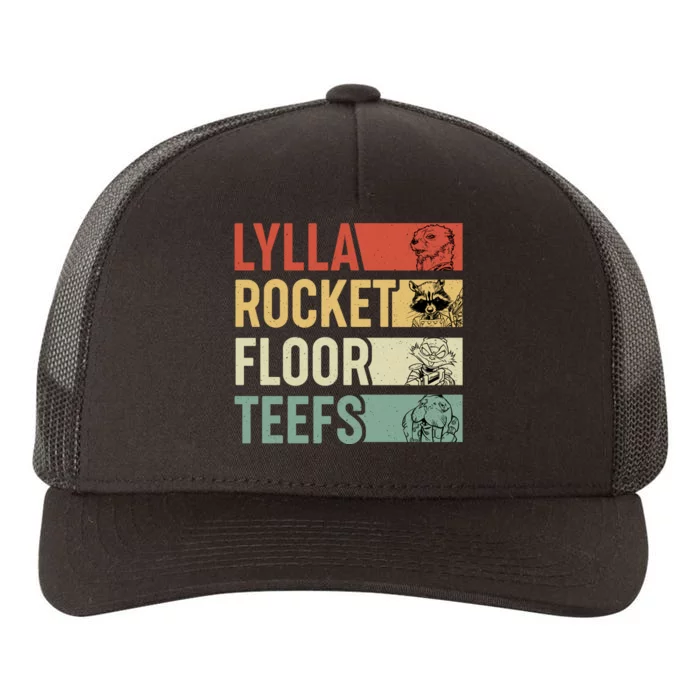 Lylla Rocket Floor Teefs Retro Vintage Yupoong Adult 5-Panel Trucker Hat