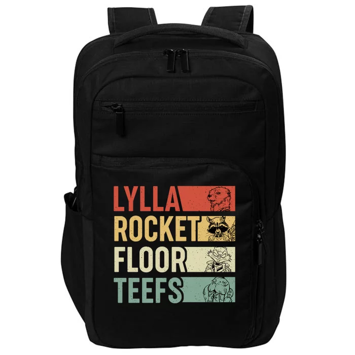 Lylla Rocket Floor Teefs Retro Vintage Impact Tech Backpack