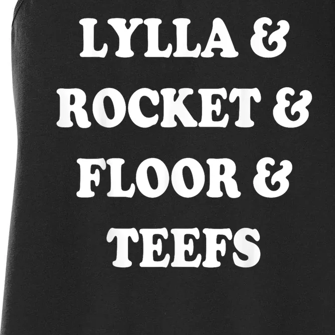 Lylla & Rocket & Floor & Teefs Women's Racerback Tank