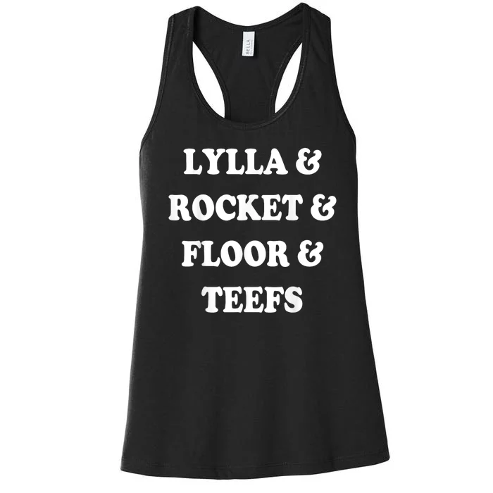 Lylla & Rocket & Floor & Teefs Women's Racerback Tank