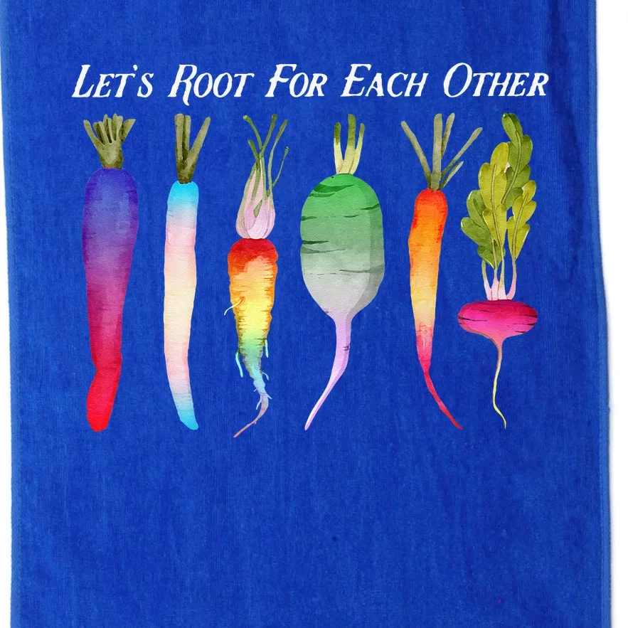 Lets Root For Each Other Rainbow Plants LGBT Pride Gardener Platinum Collection Golf Towel